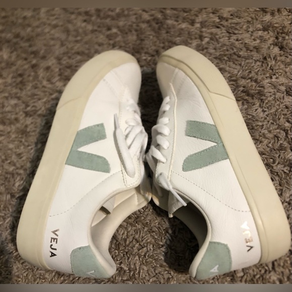 VEJA CAMPO CHROMEFREE LEATHER WHITE MATCHA sneakers - Picture 5 of 16